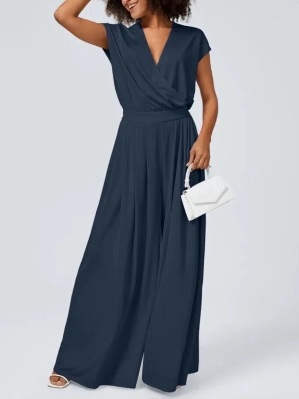 Women's Navy Jumpsuit